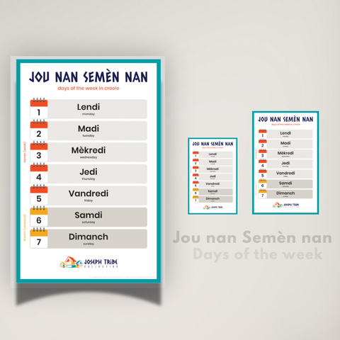 Jou nan Semèn nan / Days of the Week
